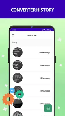 Hand to text android App screenshot 0