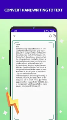 Hand to text android App screenshot 1